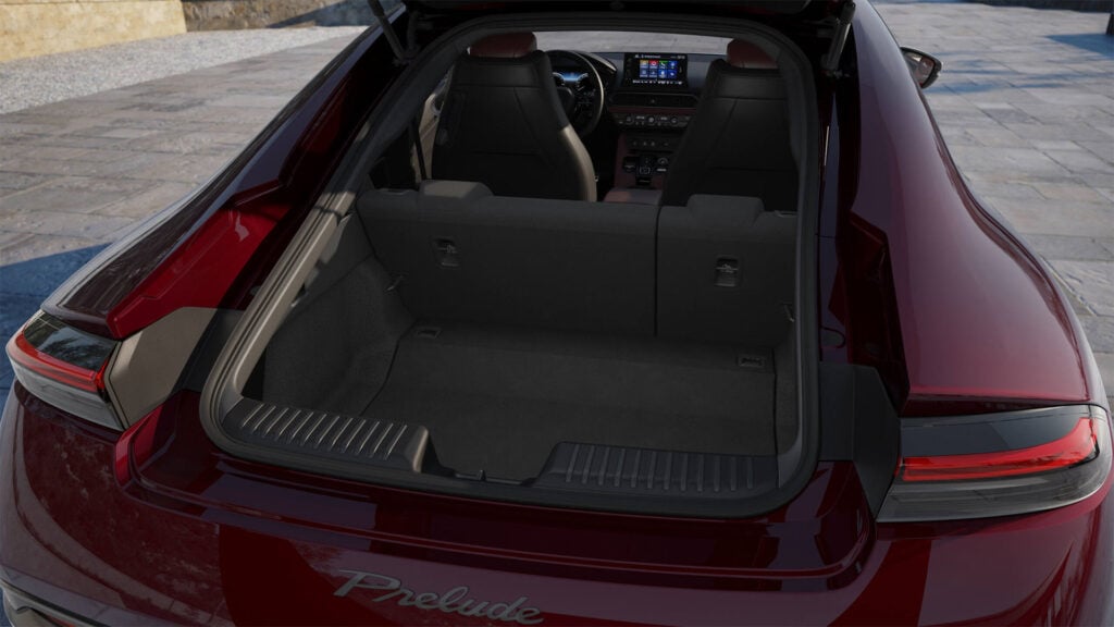 Bagageutrymme PRELUDE 2027 LIMITED EDITION.