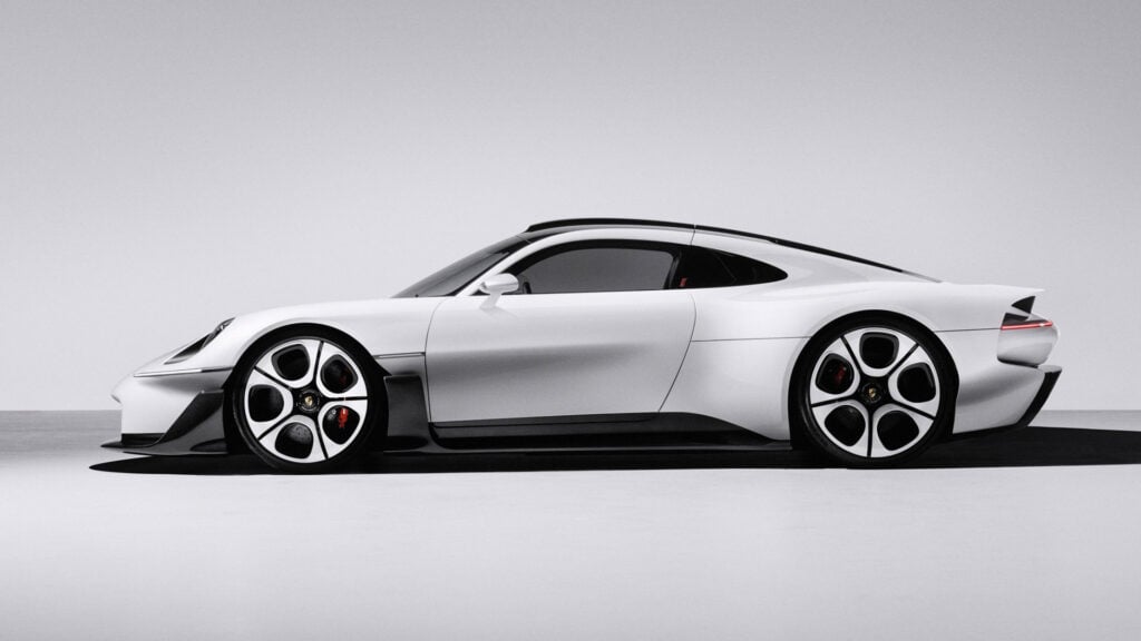 Porsche Mission S i profil i studio.