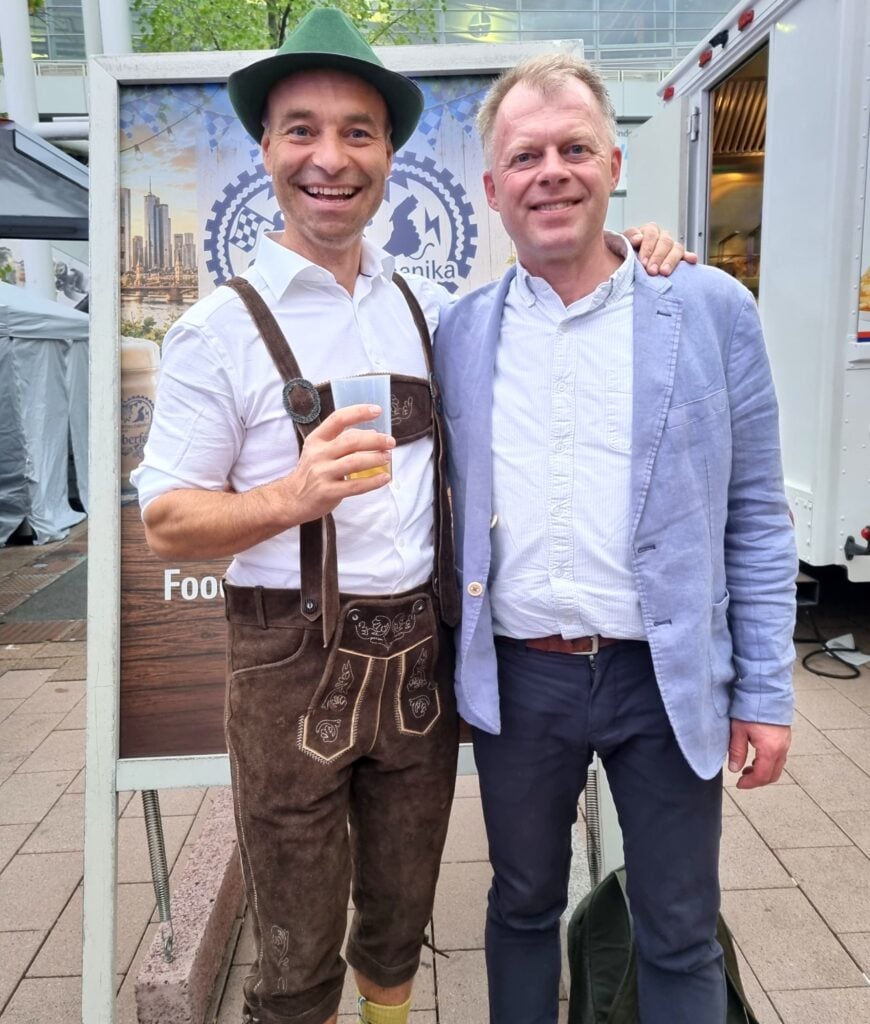 Mattias Dahlqvist i lederhosen