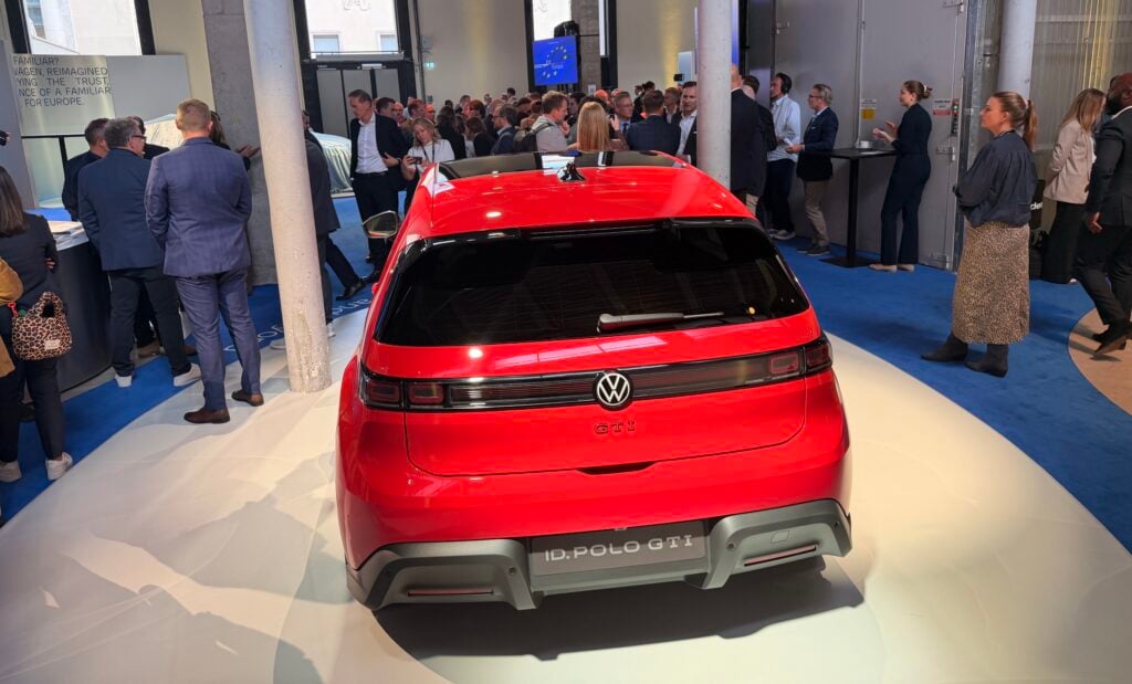 VW ID.Polo GTI visas på bilsalongen i Paris.